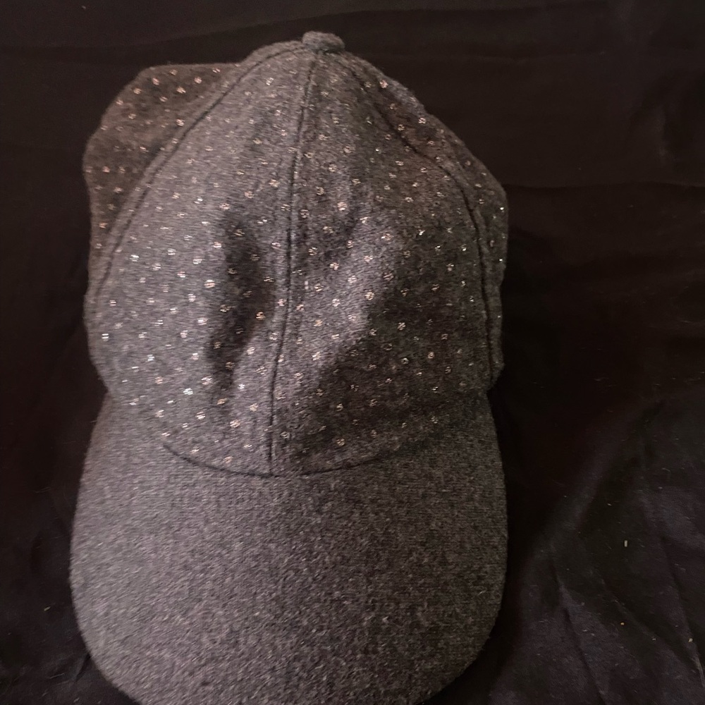 Gray Polka Dot Cap